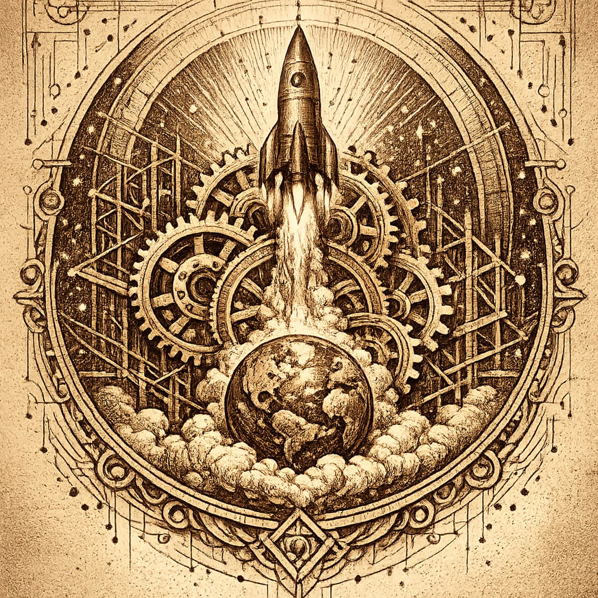 Engraved emblem of the builders